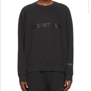 FEAR OF GOD-black essentials crewneck